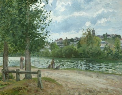 The Banks of the Oise at Pontoise by Camille Jacob Pissarro